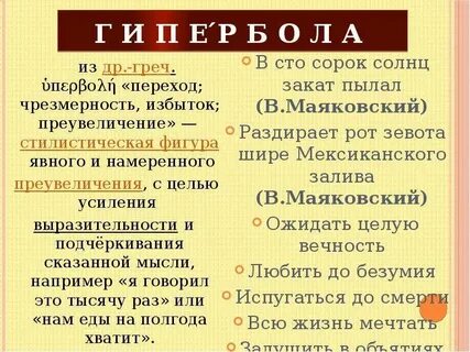 История одного города гипербола примеры из текста