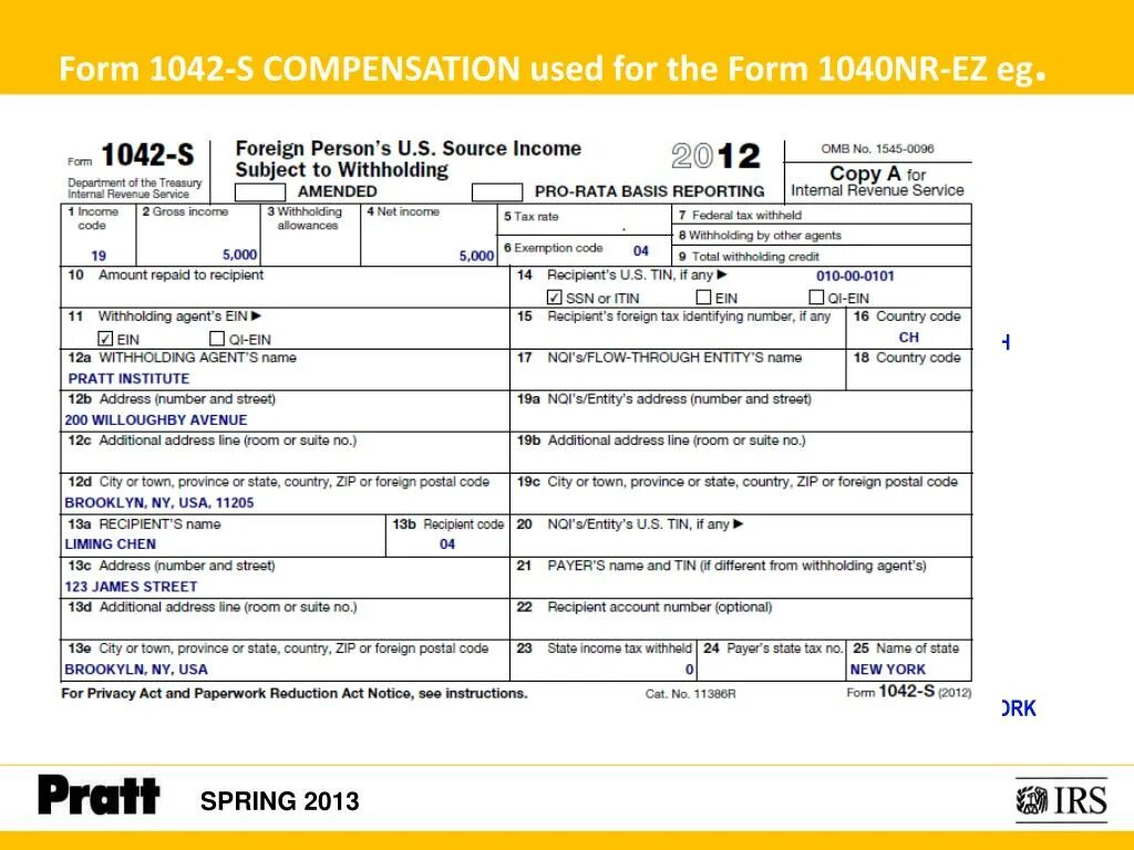 1042-S. Form 1042-s что это. 1042-S Tax form. Налоговая форма 1042-s. Recipients name