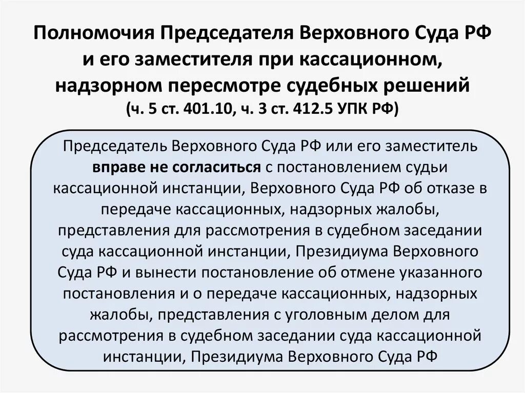 Вс рф суд по жалобам. Полномочия зам председателя Верховного суда РФ. Председатель Верховного суда РФ И его полномочия кратко. Верховный суд РФ"полномочия председателя. Полномочия председателя вс.