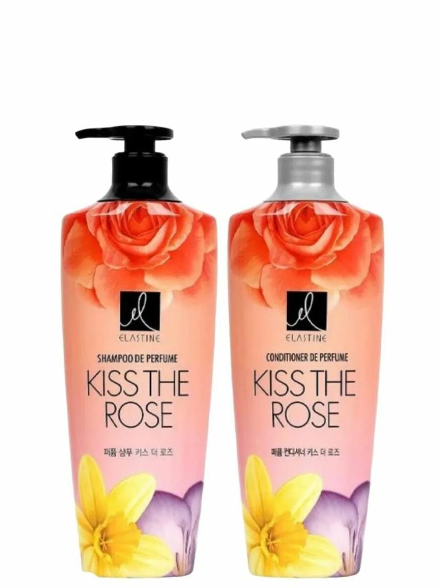 Кондиционер elastine Perfume Kiss the Rose 600мл. Elastine шампуни и кондиционеры. Elastine шампунь Love me. Elastine парфюмированный шампунь для всех типов волос Kiss the Rose 600ml. Корейский кондиционер для волос