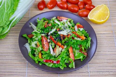 Салат с пекинской и овощами