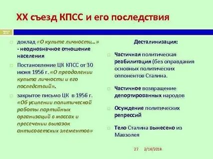 Съезды кпсс по годам таблица