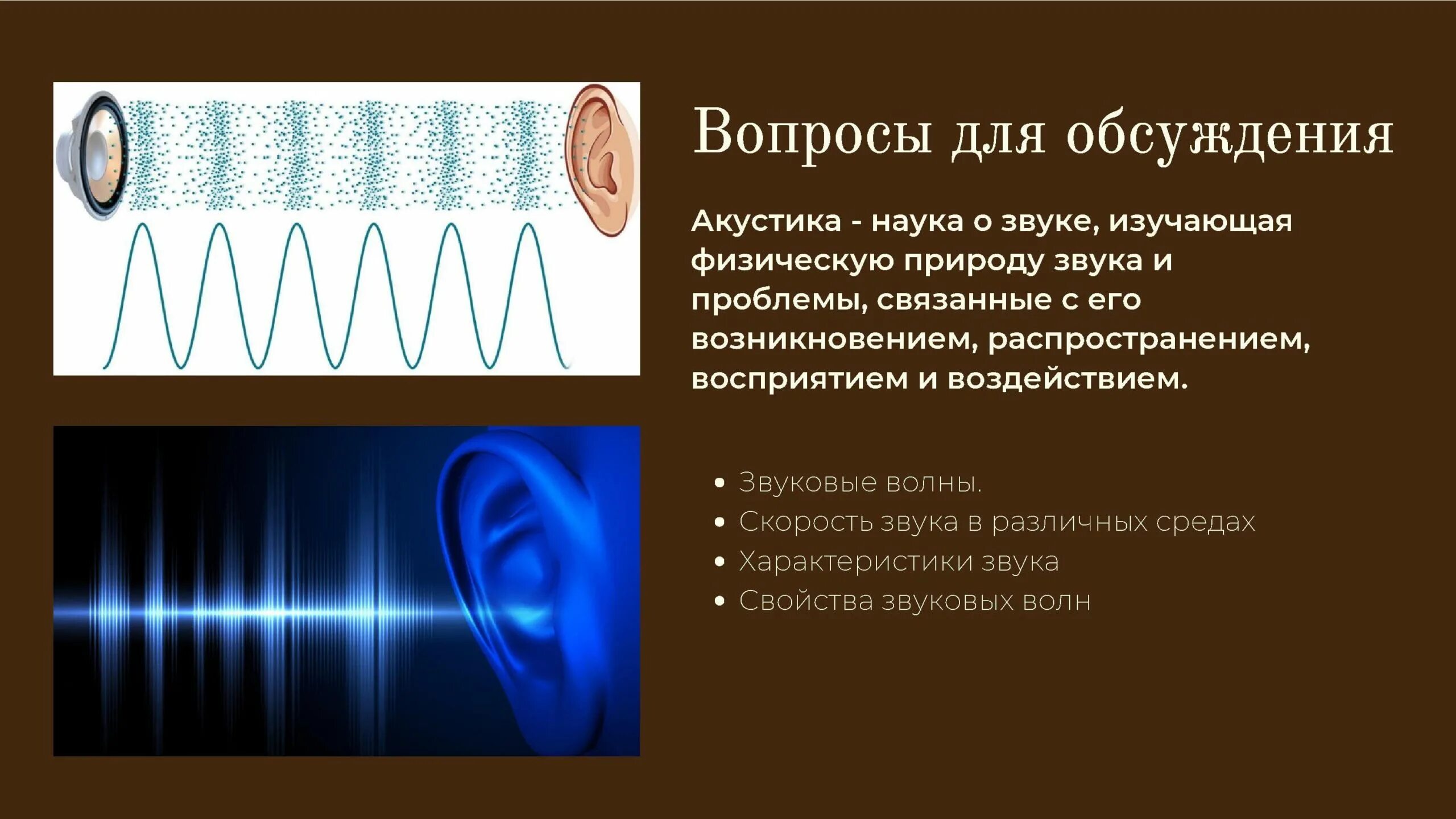 Звуковые волны акустика физика