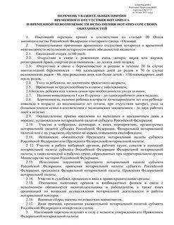Порядок замещения отсутствующего нотариуса