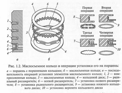 Поршневые кольца верх низ