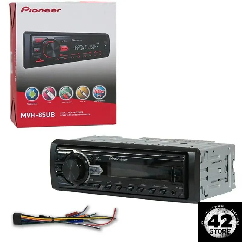 Pioneer mvh-85. Автомагнитола pioneer mvh-85ub black. Магнитофон pioneer mvh 85 ub. Магнитола pioneer mvh-85ub. Пионер flac характеристики.