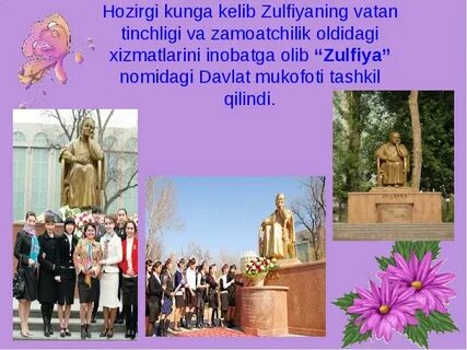 Zulfiyaxonim haqida malumot