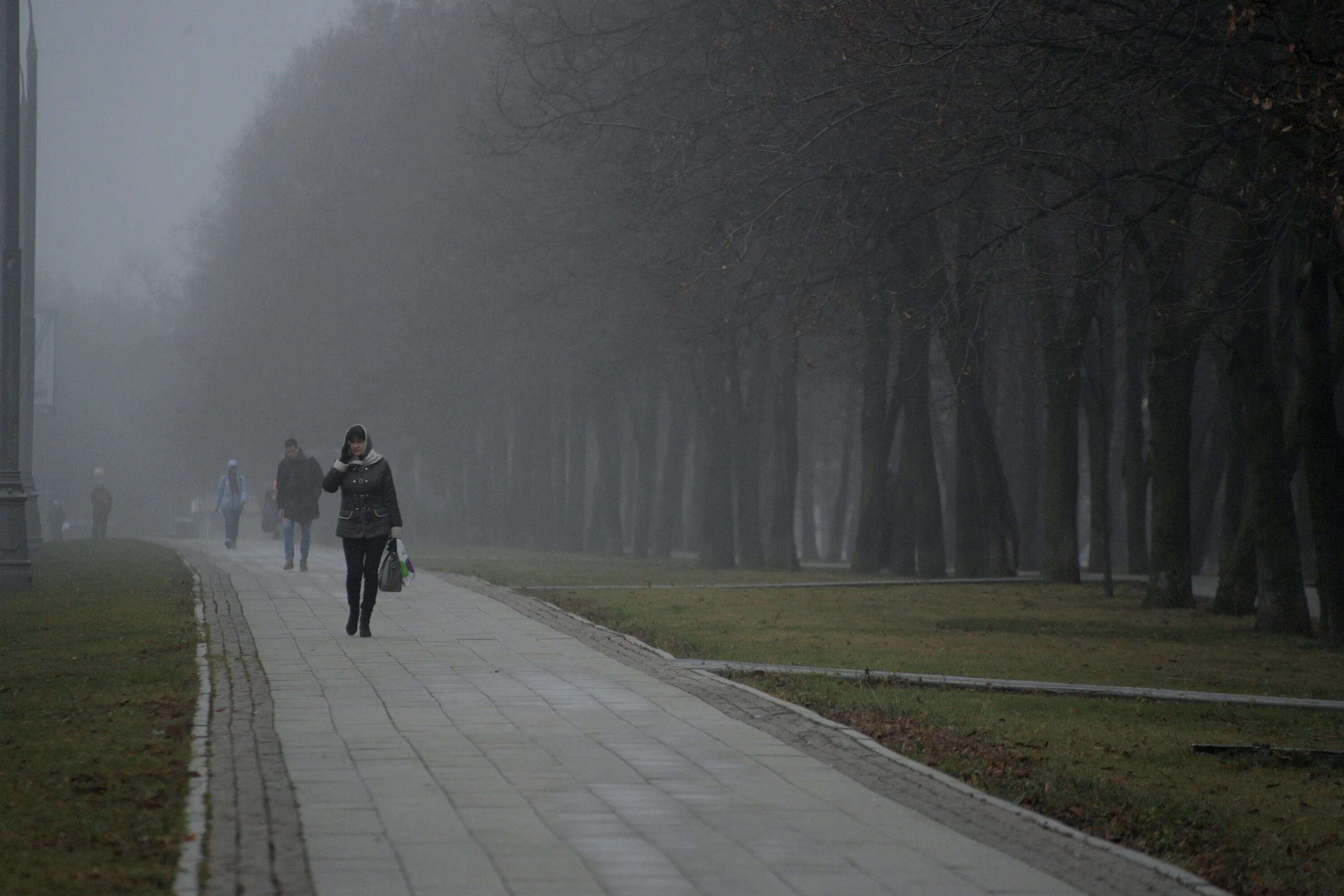 Strong fog