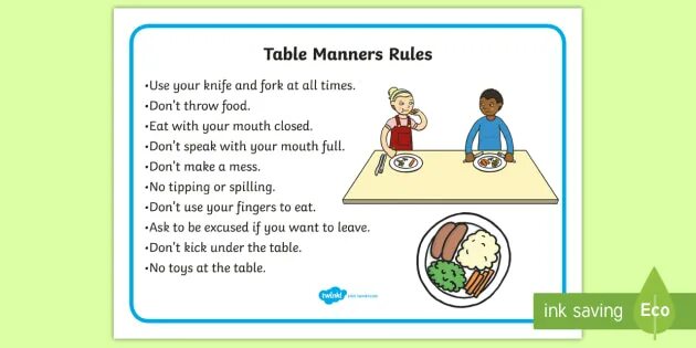 Can i leave the table. Table manners. table manners лессон план. good manners at the table. good manners in english.