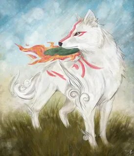 Okami - Amaterasu by MayhWolf on DeviantArt  Amaterasu, Okami, Japanese  mythical creatures