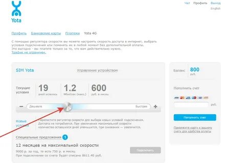 Скорость интернета на йота на телефоне