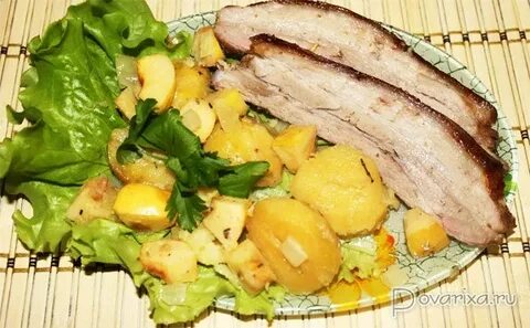 Свинина с картошкой и рисом