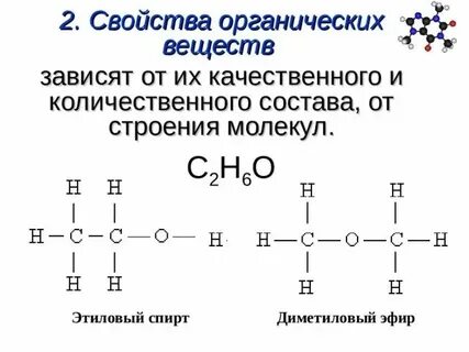 Изомеры диметилового эфира