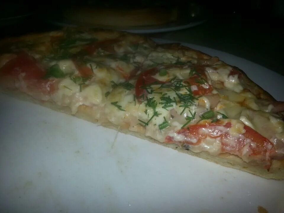Pizza q пролетарская ул 61 фото Пицца "Курица и Грибы" 25 см стандартное