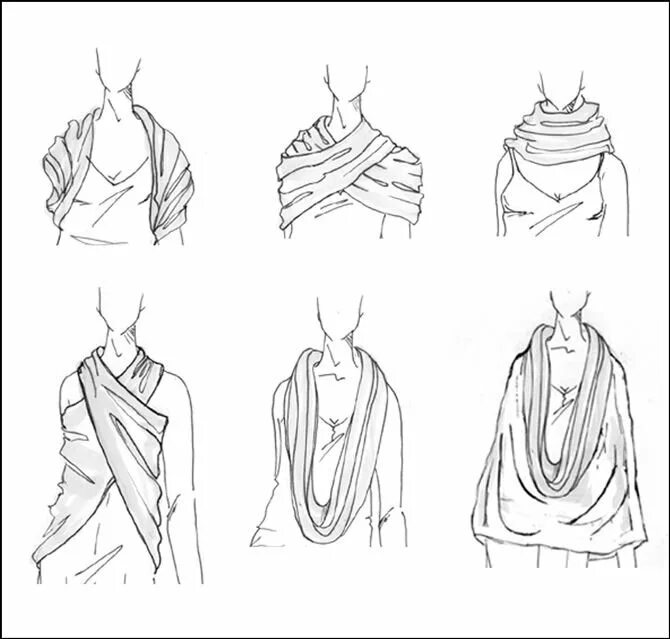 Шарф туториал референс. Шарф референс. Шарф скетч. Шарф на шее референс. Референс kibbitzer.