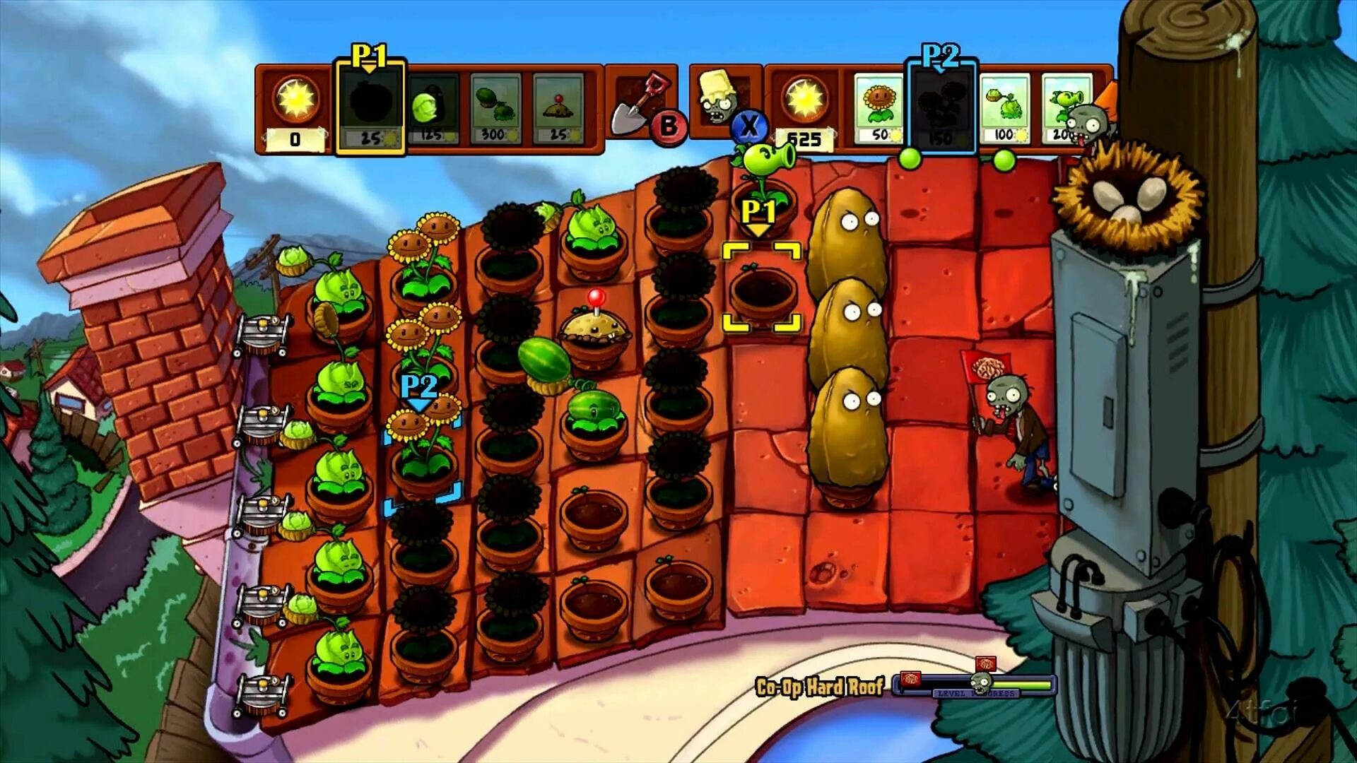 Головоломки против зомби. Plants vs Zombies Xbox 360. Растения против зомби крыша. Растения против зомби 1 крыша. Растения против зомби локация крыша.