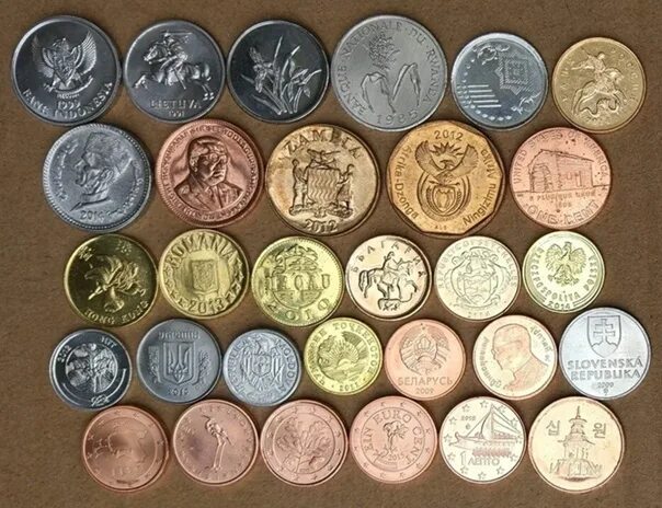 Коллекционные монеты. Коллекция монет и банкнот. Иностранные монеты. Монеты других государств.