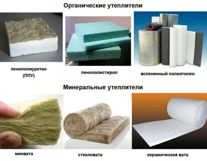 Какой применяют утеплитель