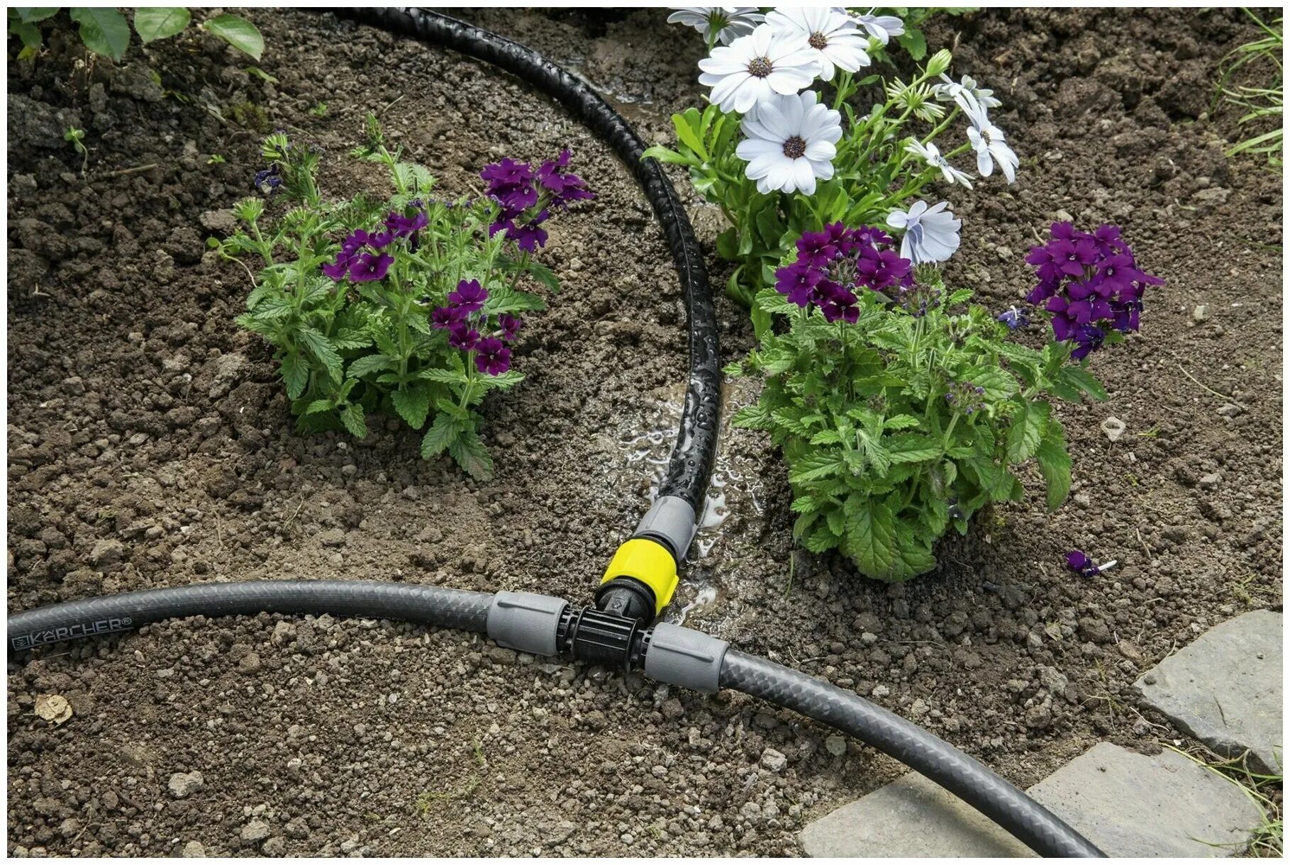 Соединитель для подключения шланга с краном Gardena (02999-20) пластиковый 3/4" 