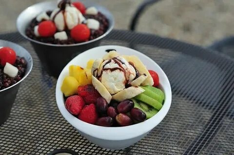 Fruits ice cream