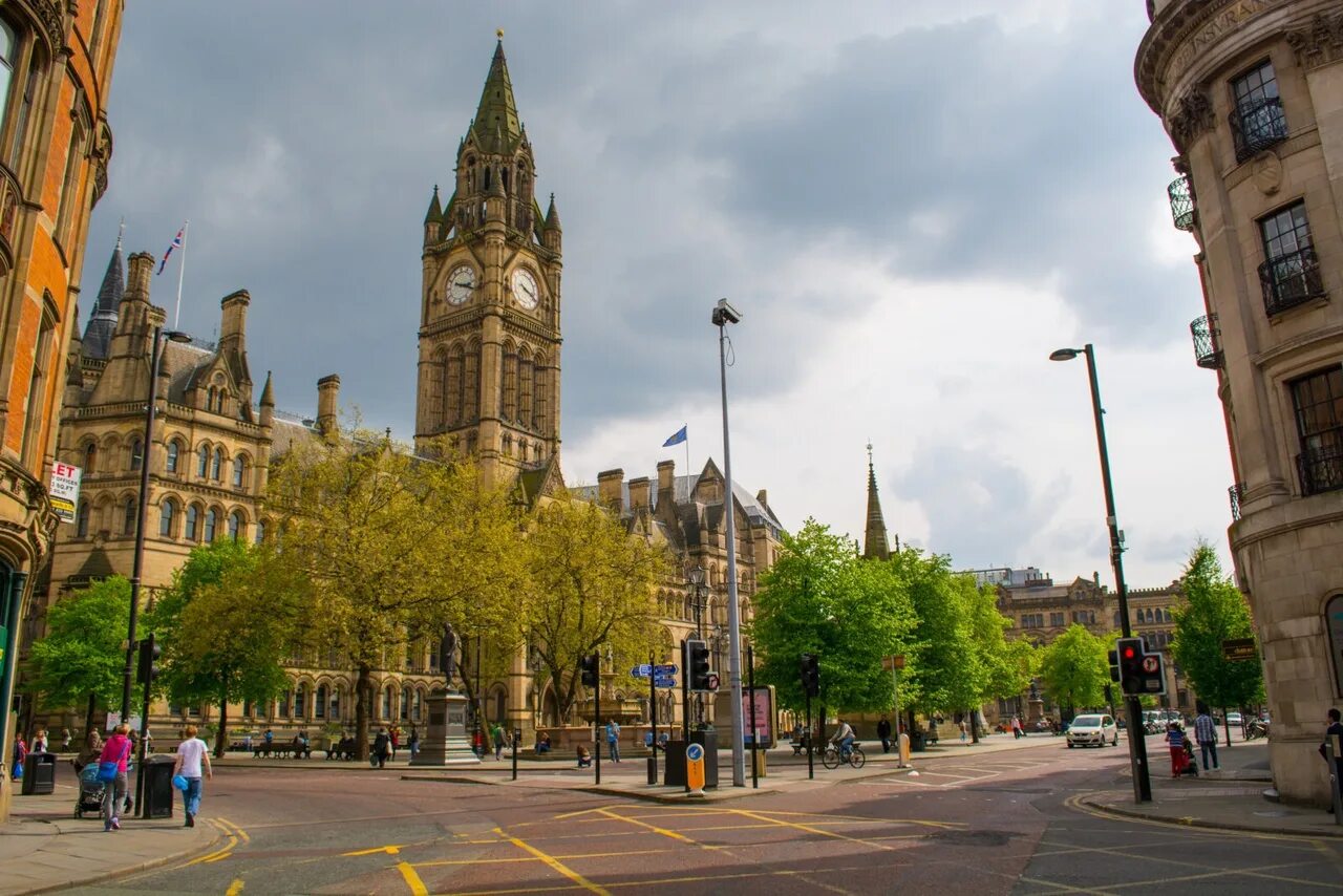 Манчестер (Manchester), Англия, Великобритания. Британия Манчестер город. Large cities britain