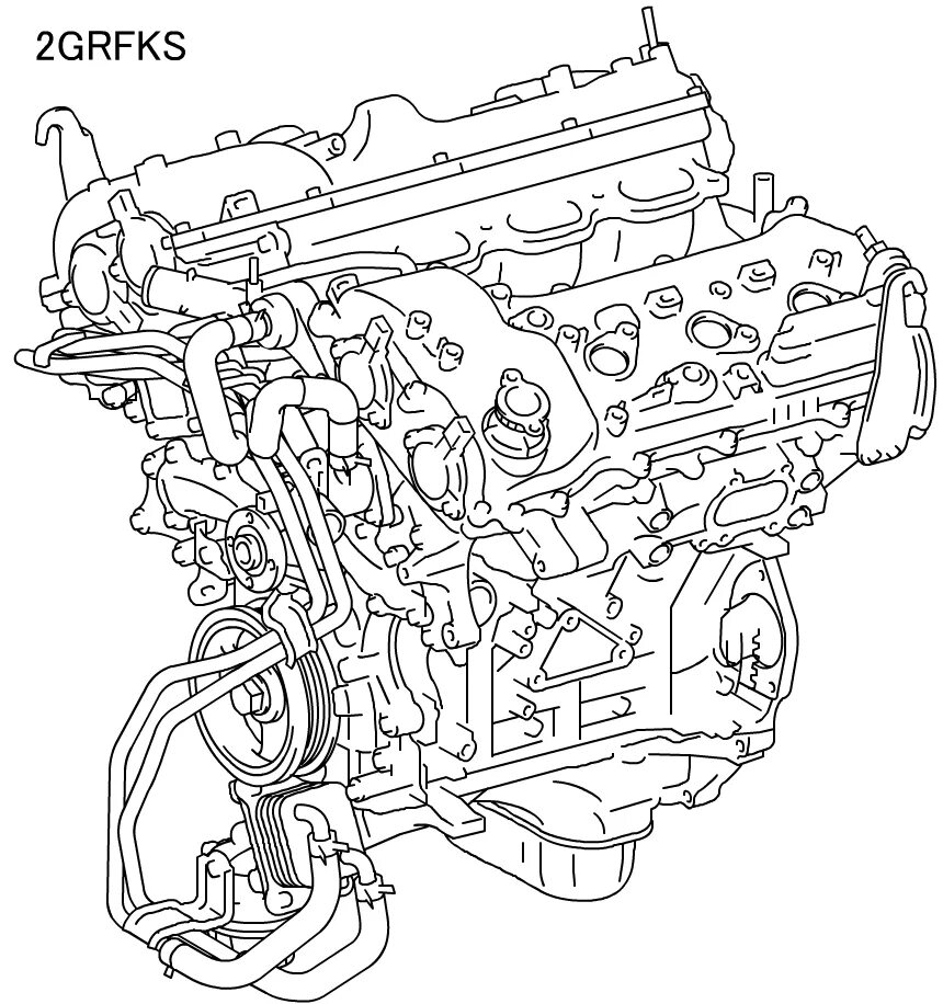 Toyota 2gr fe. Двигатель 2gr-fe. система смазки двигателя 2gr fe. схема двигателя 2gr-fe. система охлаждения 1gr-fe.