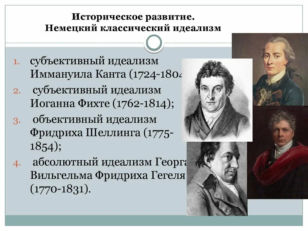 Субъективный идеализм в немецкой классической философии. Немецкий идеализм в философии. Кант Фихте Гегель. Представители немецкой классической философии. Представители классического направления