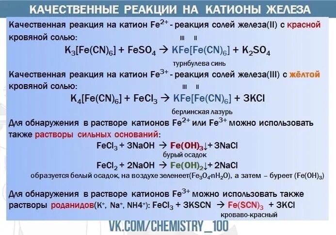 Качественная реакция железа 3. Качественные реакции на катионы железа. Качественные реакции таблица химия. Качественные реакции на соли железа.