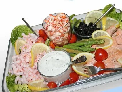 Салат мясо рыба