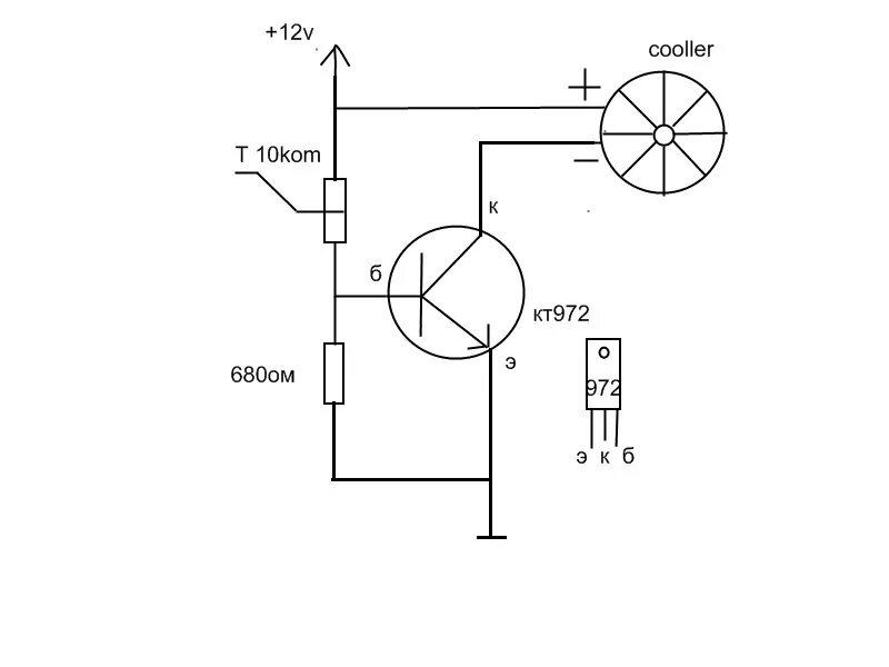 Схема автоматической регулировки оборотов кулера. Схема регулятора оборотов вентилятора 12в от температуры. Регулировка скорости вентилятора схема. Схема включение вентилятора на транзисторе. Управление скоростью кулеров