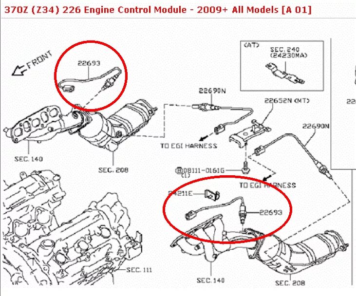 Nissan Juke O2 Sensor