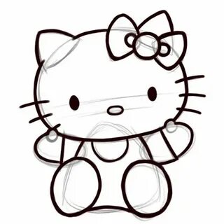 Как нарисовать красивую hello kitty