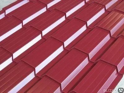 Металлочерепица красная ral 3005