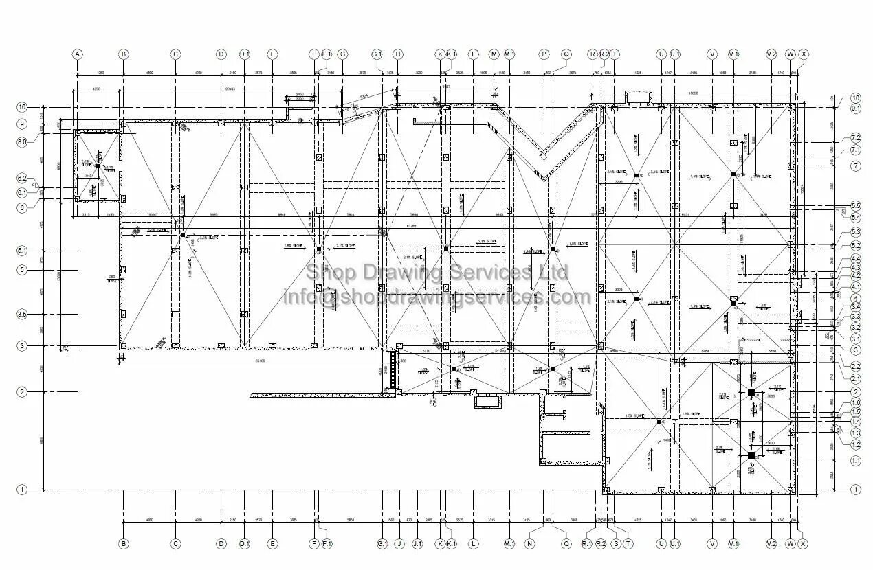Structure plan. Слэб чертеж. structural drawing. slab reinforcement autocad draiwng arrangemment. steel structure layout.