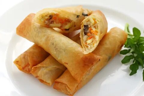 Блины с креветками