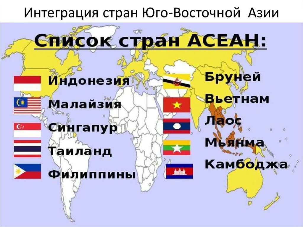 Какие страны входят все. Ассоциация государств Юго-Восточной Азии состав. Ассоциация государств Юго-Восточной Азии (АСЕАН) на карте. Ассоциация государств Юго-Восточной Азии АСЕАН В составе 10 стран.