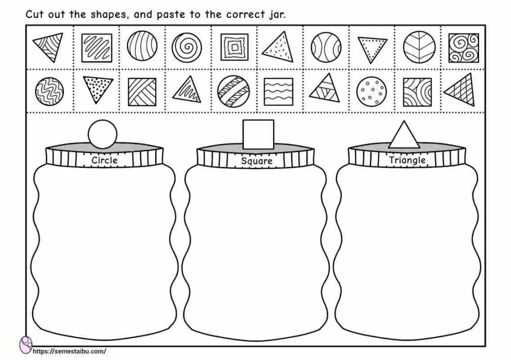 Shapes поделка. Shapes Worksheets. Shapes Worksheets for Kids. Color and Cut поделки.