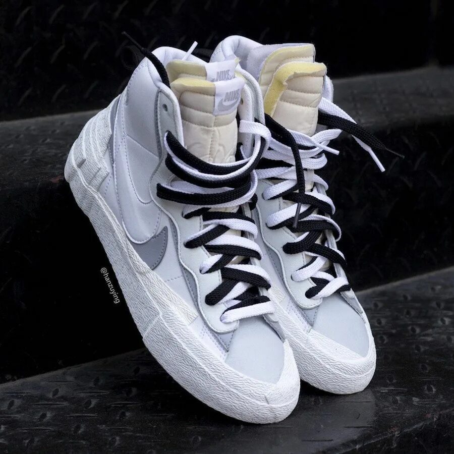 Nike x Sacai Blazer Mid. Nike Blazer Mid Sacai Black Grey. Nike Blazer Mid Sacai White. Nike Blazer Sacai White. Nike sacai blazer