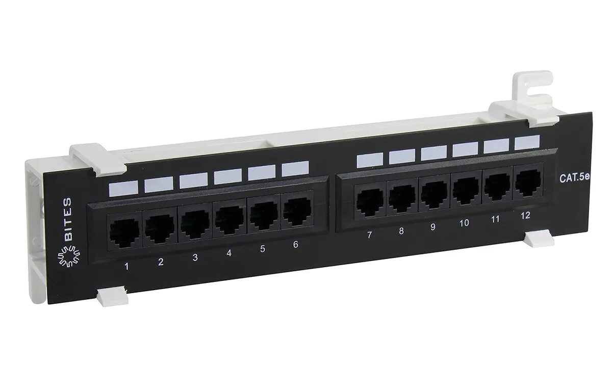 Патч панели категории 5е. Itk pp12-c5eu-d05. панель 19&#039;&#039;, 1u, 24 порта, кат.5e, rj45/8p8c, неэкран, черная ec-urp-24-ud2. pp12-c5eu-d05. патч панель ripo.
