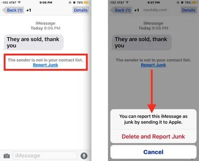Spam message