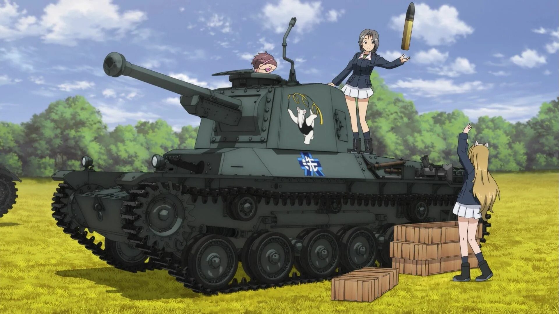 Девочки про танки. Герлз панзер. girls und panzer танки.