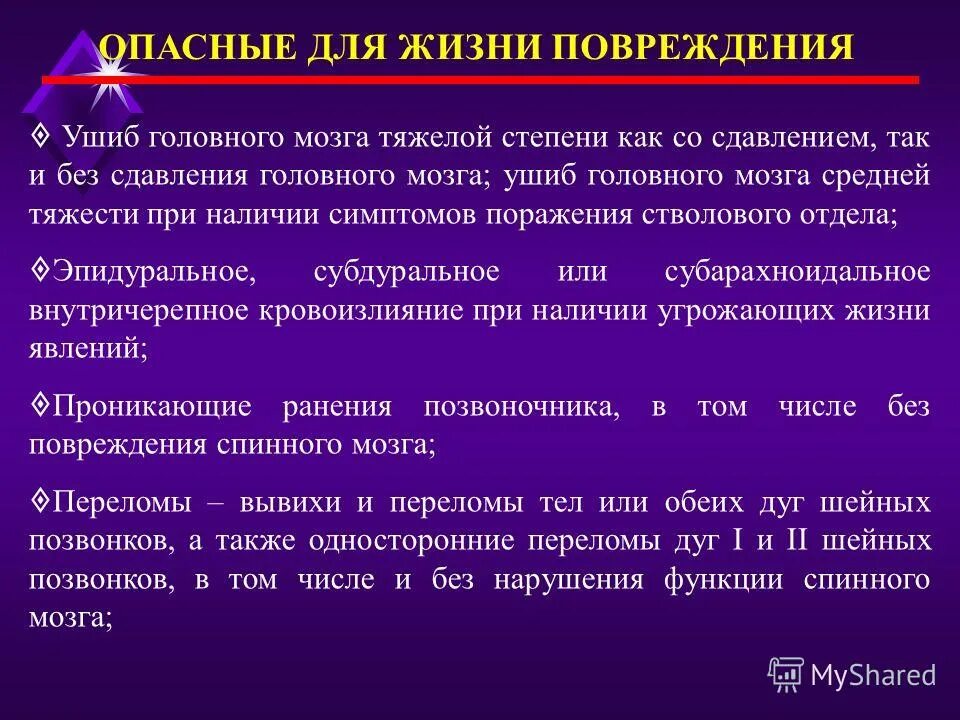 Является ли повреждение