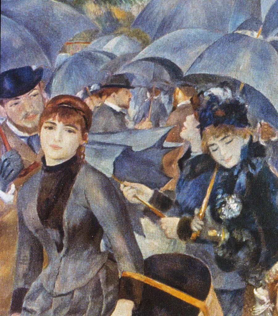 Огюст ренуар«зонтики» (1881/1886). Пьер огюст ренуар танец в буживале 1883. Картина зонтики ренуар. Сюзанна валадон дега. Картина зонтики ренуар.