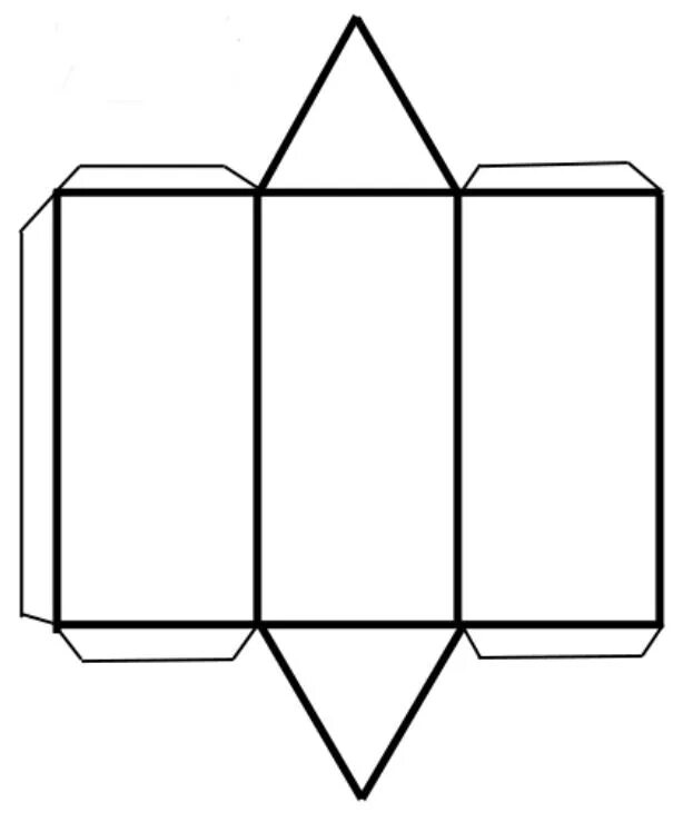 Призма развертка для склеивания. 3х гранная Призма развертка. Развертка трехгранной Призмы. Развертка правильной треугольной Призмы. Треугольная Призма развертка с размерами.