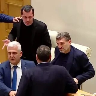 Драка в грузинском парламенте