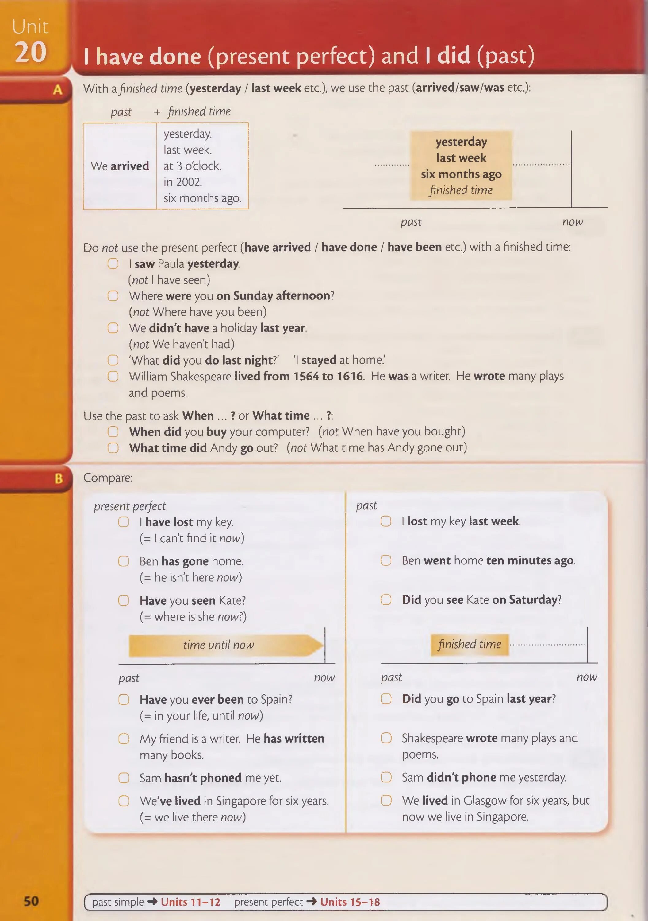 Grammar in use past simple