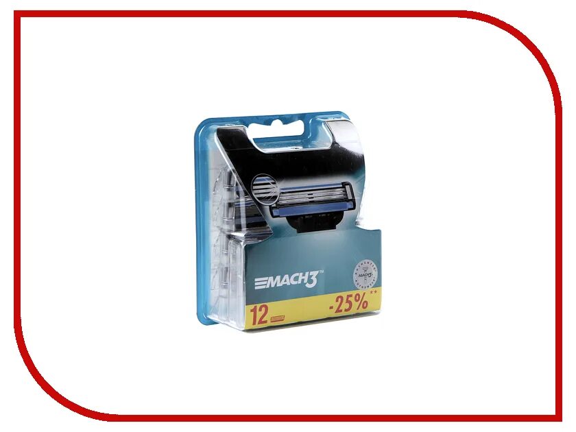 сменные кассеты mach3 12 шт