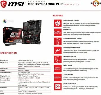 Msi mpg x570 gaming plus