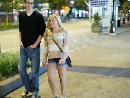 The girl asked the man