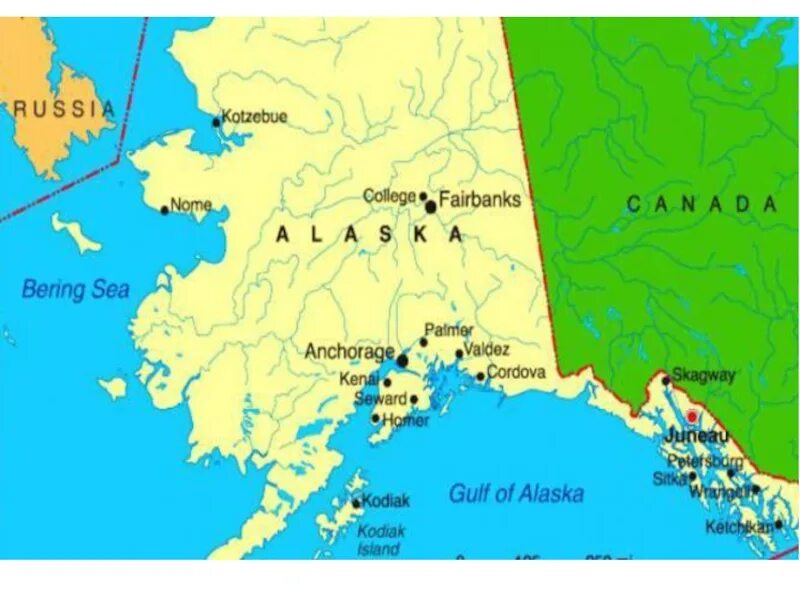 Аляска на английском языке. Залив Коцебу Аляска. Аляска на карте. Карта Аляски в составе России. Города Аляски на карте.